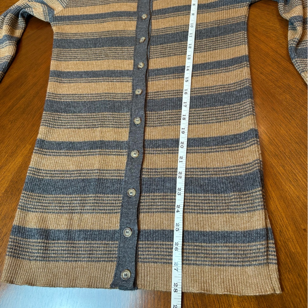 Dolce & Gabbana Striped Cardigan | Luxury Knit Button Front - Picture 7 of 13